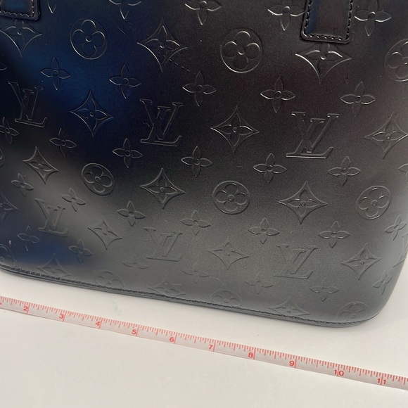 Louis Vuitton Charcoal Grey Leather Shoulder Bag 11.5”x10”x5” - Picture 9 of 10